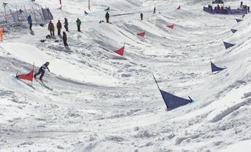 Fina en banked Slalom